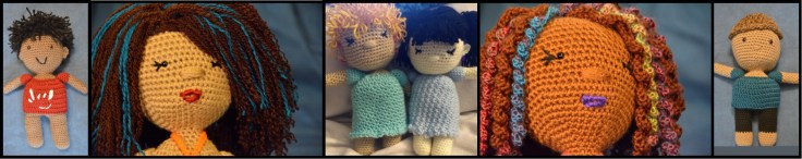 banner with custom made doll examples